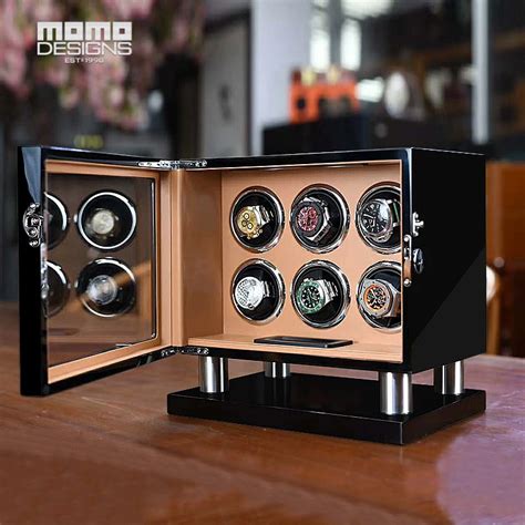 watch box electric|automatic rotating watch display box.